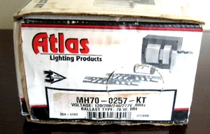 NOS ATLAS MH 70W BALLAST KIT MH70-0257 METAL HALIDE 120/208/240/277V - Picture 1 of 5