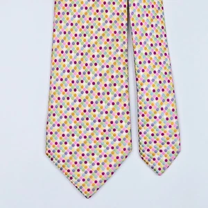 Corbata DUCHAMP TIE Multicolor Lunares en Marfil Tejido Seda - Imagen 1 de 6