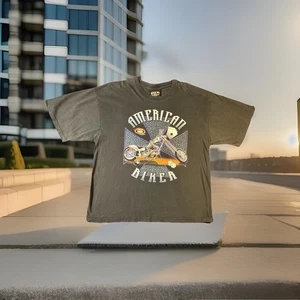 T-shirt motociclista americana vintage uomo taglia XL Y2K American Motorcycle Trading Co. - Foto 1 di 9
