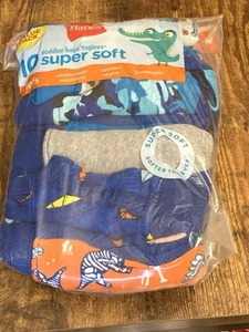 Hanes Toddler Boys' Briefs Pack, Dinosaur Printed Assorted - 10 Pack Size 4T - Picture 1 of 3