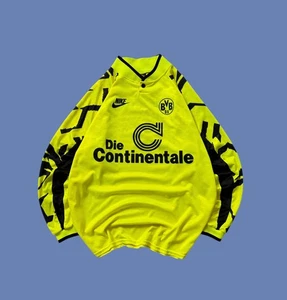 Rare Borussia Dortmund 1991/92 Home Shirt Soccer Jersey Long Sleeve XL Size - Picture 1 of 23