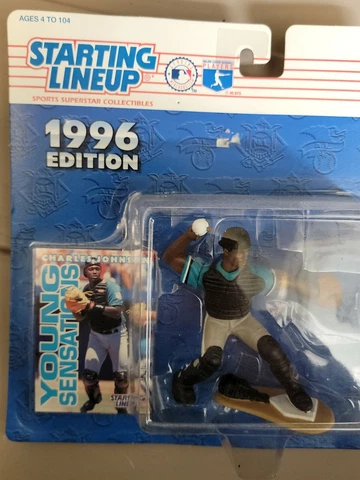 1996 Starting Lineup Charles Johnson Florida Marlins SLU Kenner Sports Figure Cover