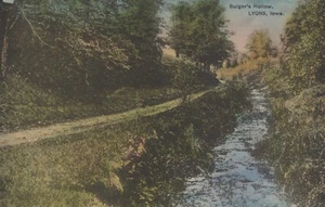 Bulger's Hollow Lyons Iowa cartolina d'epoca - Foto 1 di 2