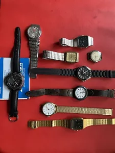 Men's Watch Lot Vintage To Modern.  Estate Collection, Untested - Picture 1 of 10