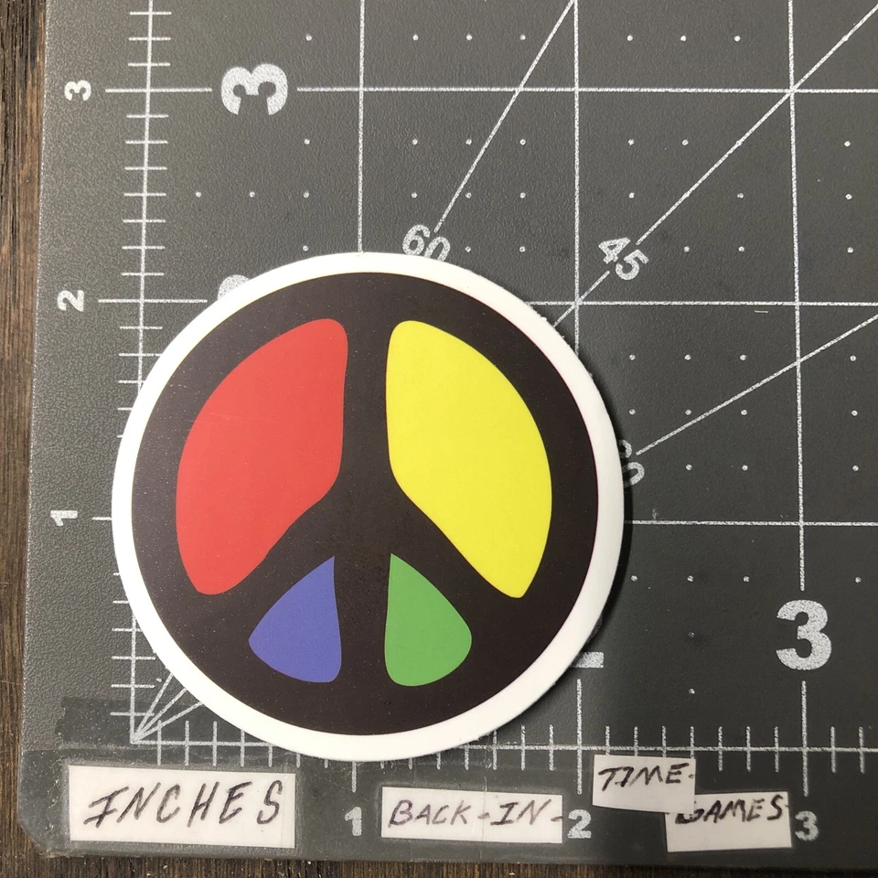 Small Peace Sign Humor Laptop Guitar Decal Sticker B3K - Image 1 of 1