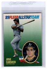 1989 Fleer All-Star Team #2 Jose Canseco Oakland Athletics
