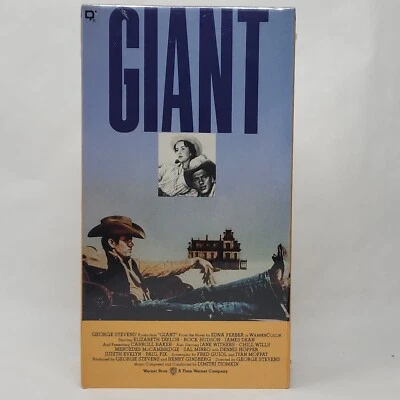 Giant (VHS, 1987) Western, Rock Hudson James Dean Elizabeth Taylor NEW SEALED  - Image 1 of 4