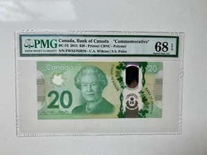 2015 Bank of Canada $20 BC-74 Commemorative PMG 68 EPQ - Picture 1 of 2