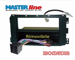 MASCHERINA RADIO UN DIN PER SMART FORTWO 2007 AL 2010 + CONNETTORI ISO E ANTENNA - Foto 1 di 5