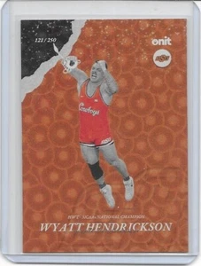 2024-25 Onit Oklahoma State Wrestling National Champion WYATT HENDRICKSON /250 - Bild 1 von 1