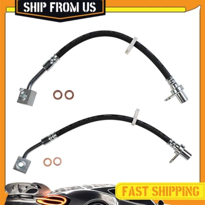 Front Brake Line Brake Hose For Ram 1500 2011-2015 Dodge Ram 1500 2010-2010 4WD - Image 1 of 4