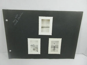 Vintage 1942 Lot 8 schwarz & weiß Südflorida Strand Fotos Boot Wrack Hund Küste - Bild 1 von 12