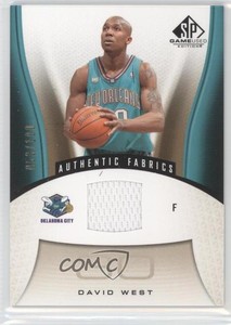 2006-07 SP Game Used Edition Authentic Fabrics Gold /100 David West #165