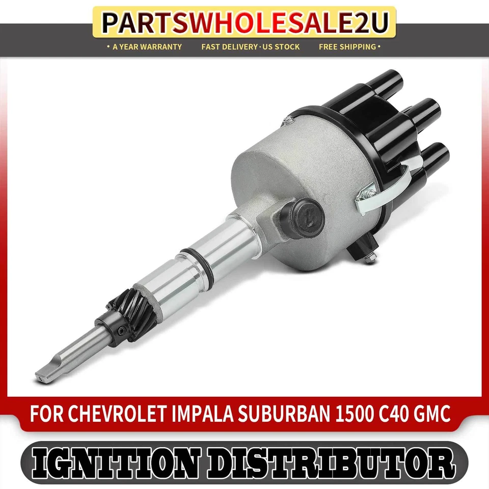 Ignition Distributor for Chevrolet 1500 3B 3D Bel Air Biscayne C10 Pickup GMC - Image 1 of 4