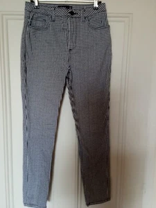 BNWOT SPORTSGIRL PANTS. BLACK & WHITE CHECK. SZ:8. 97% COTTON. FASHIONABLE - Picture 1 of 4