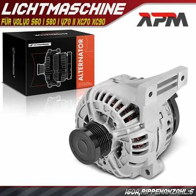 Alternatore Generatore 160A Per Volvo S60 I S80 I V70 II XC70 XC90 2004-2014 - Immagine 1 di 4