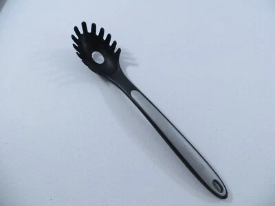 Calphalon 13" Black & Gray Nylon Plastic Spaghetti Fork Cooking Serving Spoon - Image 1 of 4