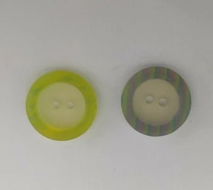  Botón redondo translúcido de 2 orificios - BOTONES DE ENELDO 20 mm (elige color)   - Imagen 1 de 3
