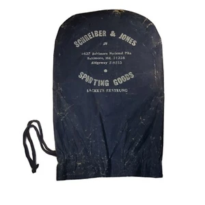 SELTENE VINTAGE TENNISSCHLÄGERHÜLLE SCHREIBER & JONES S.G. BALTIMORE SAMMLERSTÜCK - Bild 1 von 3