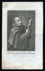 santino incisione 1700 S.LEONARDO DA PORTO MAURIZIO - Foto 1 di 1