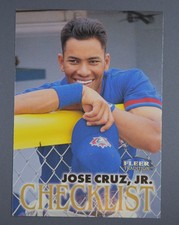 1998 Fleer Tradition Jose Cruz Jr. Checklist Baseball Card # 571