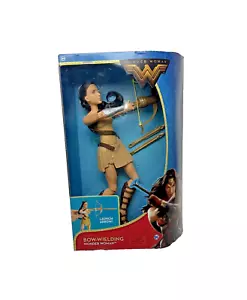 DC Comics Wonder Woman Bow-Wielding Doll Action Figure Collectible Mattel NIB - Picture 1 of 4