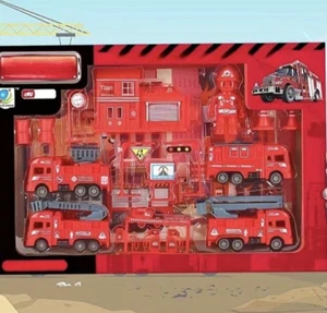 FIRE RESCUE City Rescue Team Firemen and Firetruck Toy Set - Picture 1 of 4