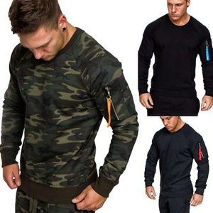 Herren Cargo Pullover Sweatshirt Hoodie Pulli Sweater Camouflage 4006 - Bild 1 von 5