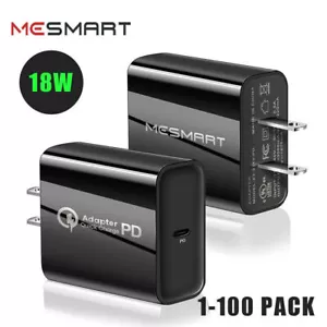 18W Fast Type USB-C Wall Charger Adapter For iPhone 15 14 13 12 11 Pro Max Lot - Picture 1 of 22