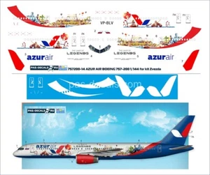 Boeing 757-200 Azur AIR The Land of Legends 1/144 PAS-DECALS 757200-14 - Picture 1 of 1