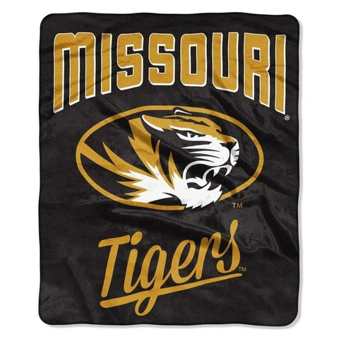Missouri Tigers 50x60 Raschel Alumni Throw Blanket [NEW] NCAA Plush Fleece Cover