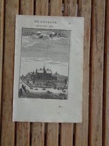 Gravure château YACOBDAL tiré de Description de l'Univers par Mallet XVIIe s. - Picture 1 of 1