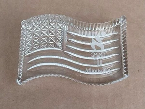 Vintage Waterford Crystal Atlanta 1996 Olympische Spiele amerikanische Flagge Briefbeschwerer - Bild 1 von 9