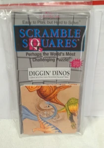 SCRAMBLE SQUARES Puzzle"DIGGIN' DINOS" 2000 Very Challenging Puzzle - Picture 1 of 7