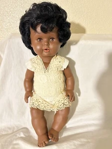 Vintage SCHILDKROT Afroamerikanische Babypuppe 14 Zoll - Bild 1 von 9
