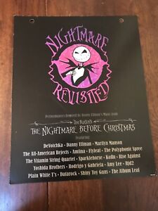 The Nightmare Before Christmas-Revisited Record Store Promotional Sign Poster