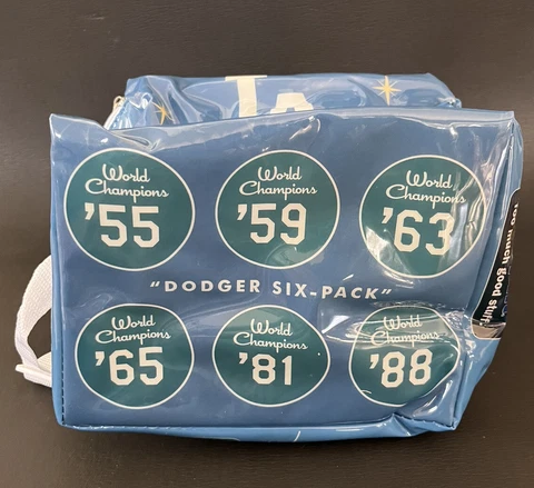 ITFDB Dodgers Giveaway Six Pack Cooler Champs Cover
