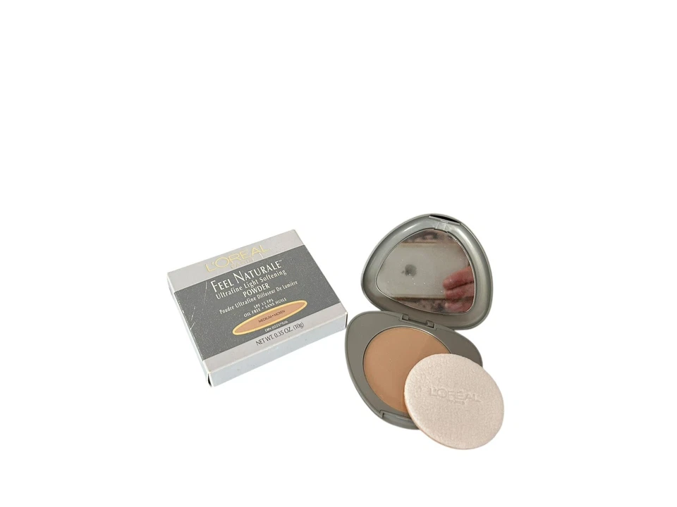 L'Oreal Feel Naturale Ultrafine Light Softening Powder OIL FREE  ( MEDIUM ) NEW - Image 1 of 1