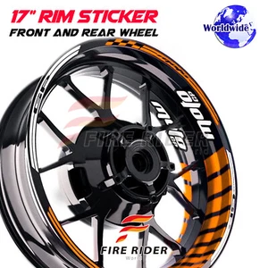 Pegatinas de llanta color naranja GP02 17 pulgadas para Honda CB650F 14-20 15 16 17 18 19 20 - Imagen 1 de 14
