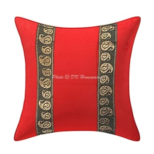Funda de almohada de terciopelo bohemio indio bohemio 16 x 16 in - Imagen 1 de 5