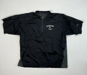 Mizuno Vented Windbreaker Mens Large Baseball Black Sox Active Outdoor Coach - Picture 1 of 9