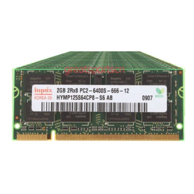 Hynix 20G 10pcs 2GB PC2-6400 DDR2-800MHz NON-ECC 200pin Sodimm Laptop Memory RAM - Image 1 of 4