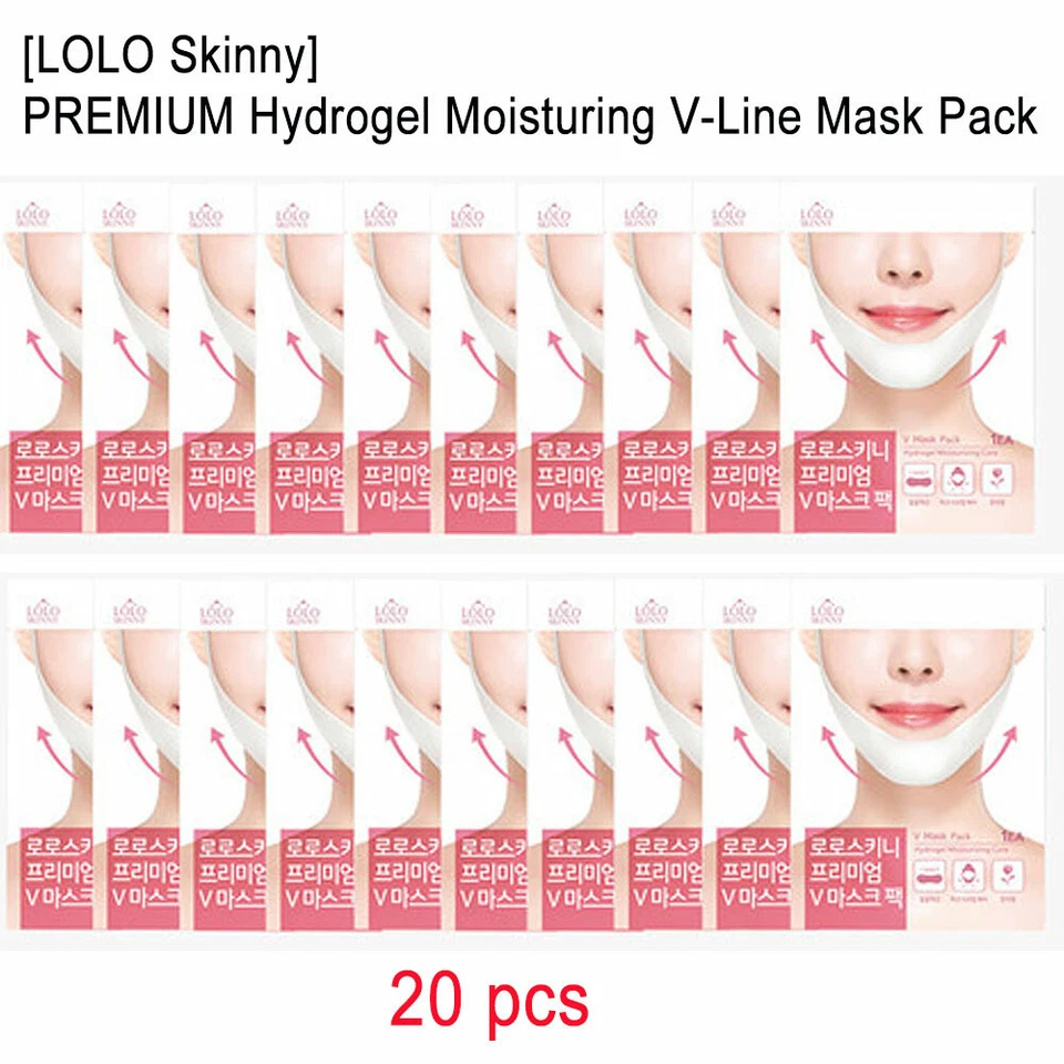 [LOLO Skinny] PREMIUM Hydrogel Moisturing V-Line Sheet Mask Pack 5,10,20 pcs - Image 1 of 4