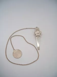 Bookmark IN Silver 925 With Leaf' Ivy Lucky - Book - Page Markers - Picture 1 of 3