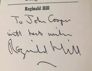 Reginald Hill SIGNED - A Fairly Dangerous Thing - 1st/1st 1972 Collins - Scarce - Imagen 1 de 11