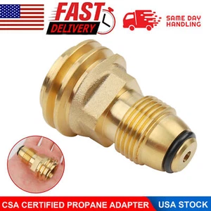 Propane Tank Converts Adapter Refill POL LP Tank Valve to QCC1/Type1 Regualtor - Picture 1 of 5