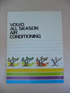 Volvo All Season Air Conditioning Brochure -Near Mint to Mint - Picture 1 of 5