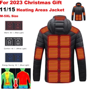 Valentine's Day 11/15 Areas Electric Heating Jackets USB Charge Thermal Coat - Picture 1 of 17