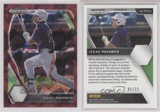 2021 Panini Prizm Draft Picks Burgundy Cracked Ice /23 Izaac Pacheco #PDP39