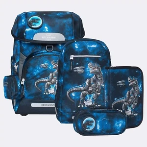 Beckmann Schulranzen-Set Plus Air Tech Rex 6tlig große 22L Vol 1 bis 4 Klasse - Bild 1 von 22